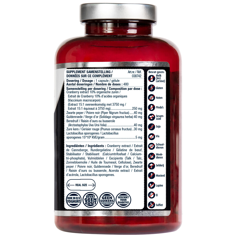 2x Lucovitaal Cranberry X-tra480 capsules