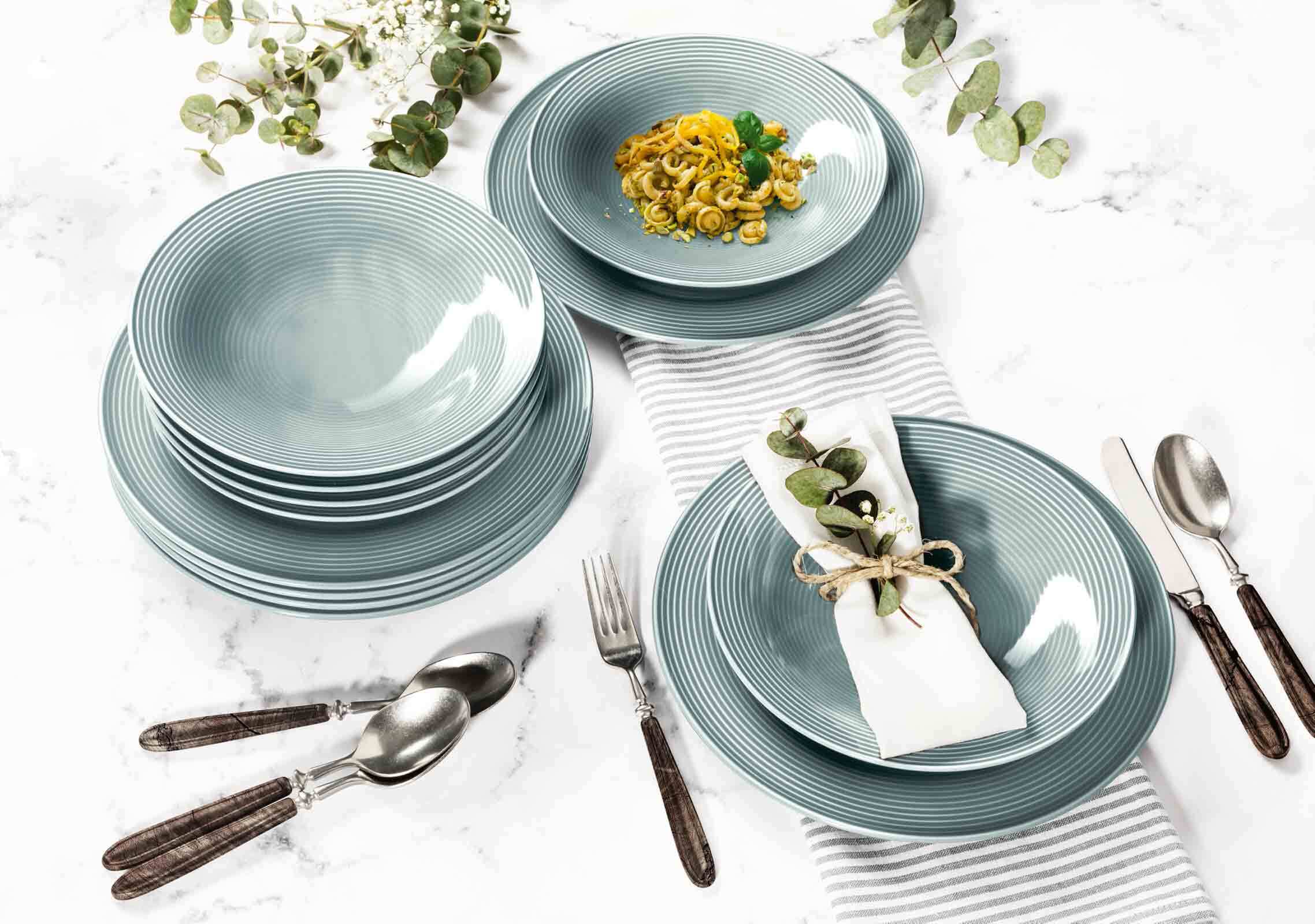 Seltmann Weiden Tafelservice Beat Color Glaze 12er Set