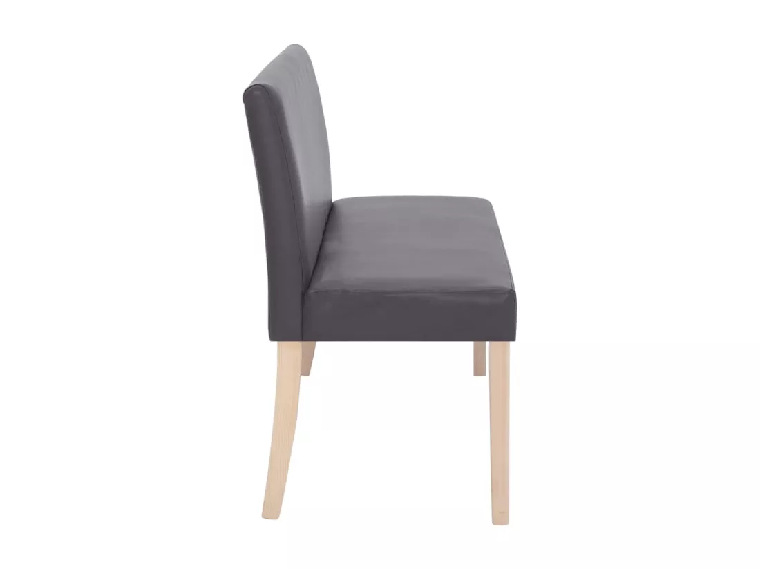 Banc 139,5 cm Gris Similicuir
