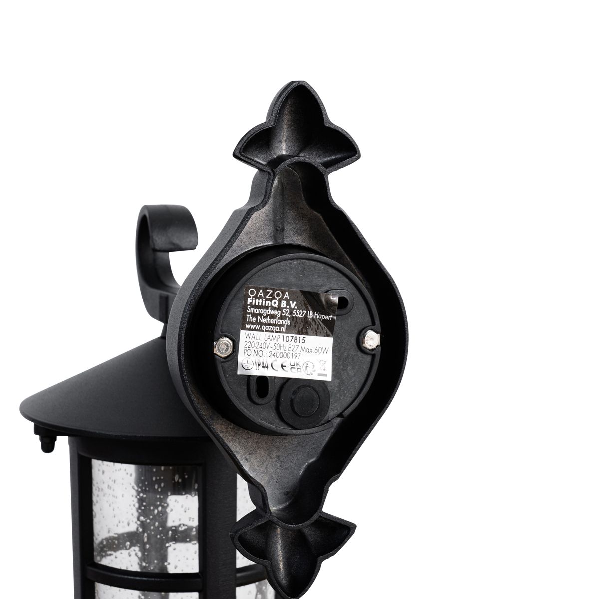 Klassieke buiten wandlantaarn zwart IP44 - Herb