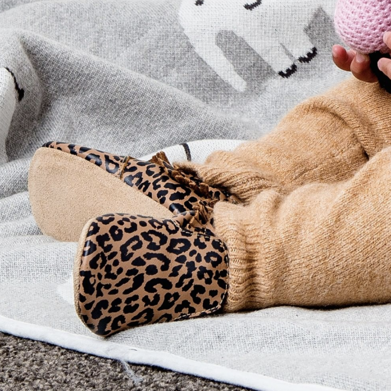 Bobux Bobux chaussons léopard