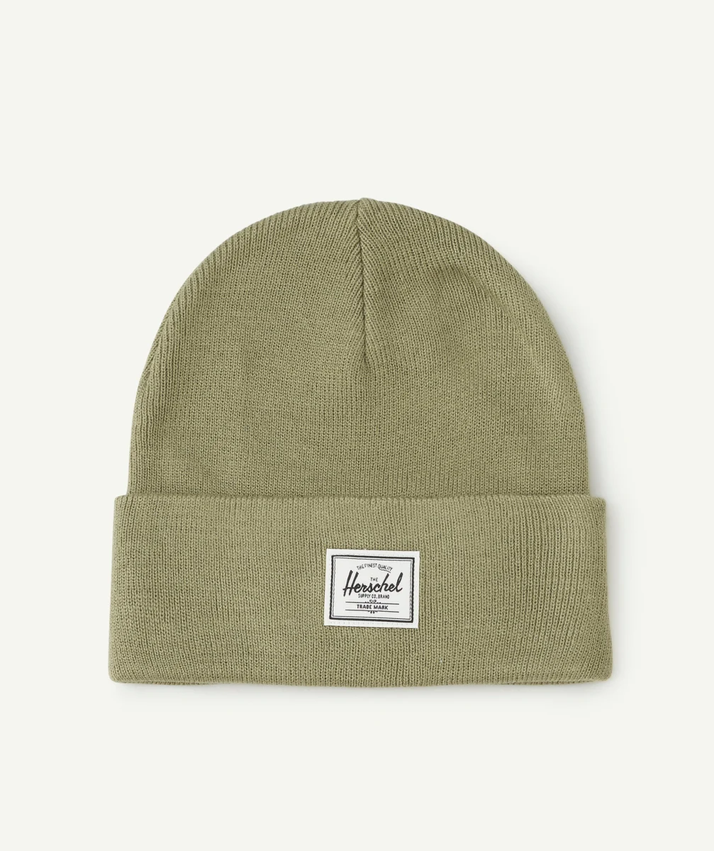 HERSCHELBONNET ADO ELMER BEANIE EN MAILLE KAKI