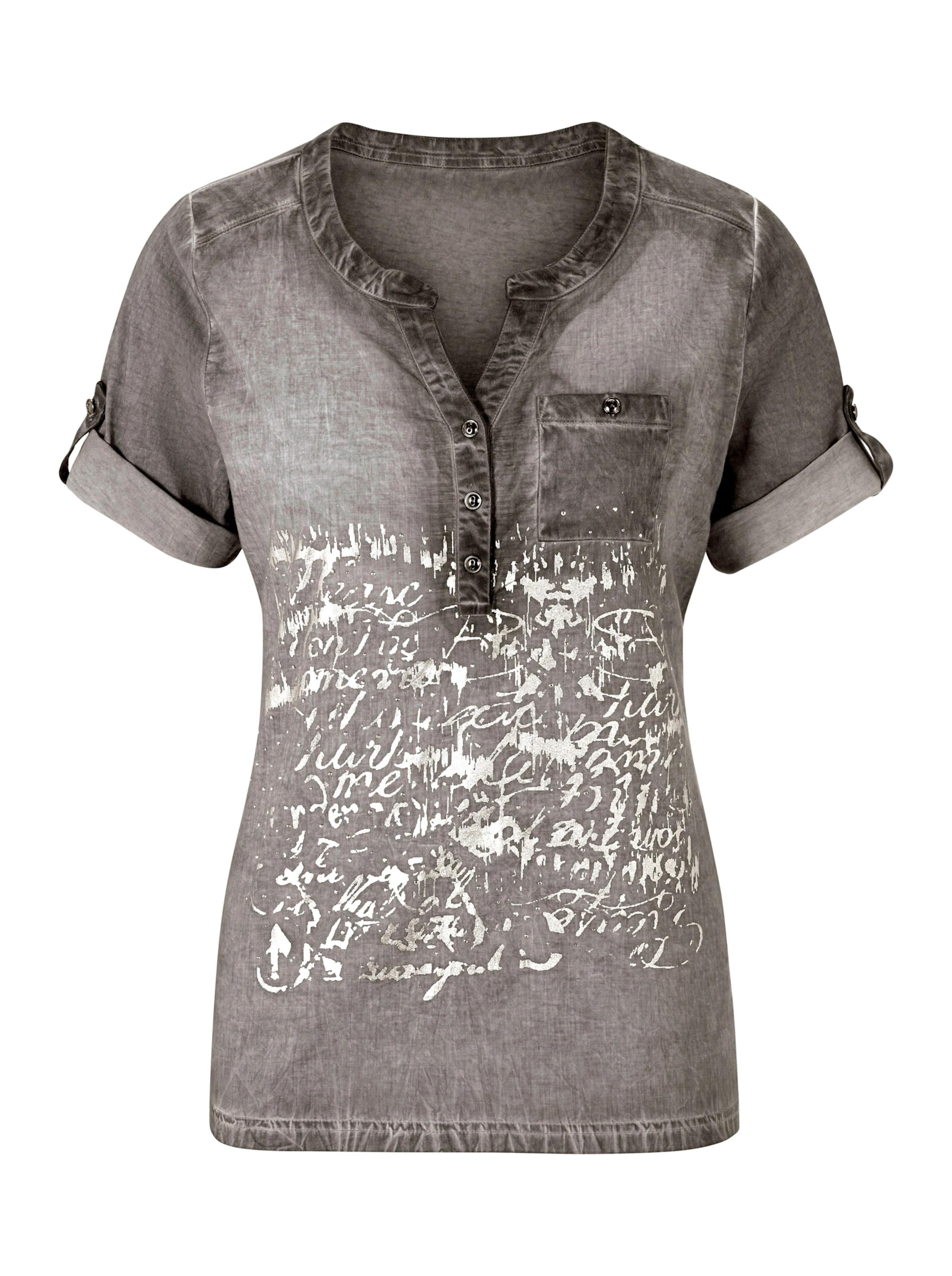 Blusenshirt in taupe