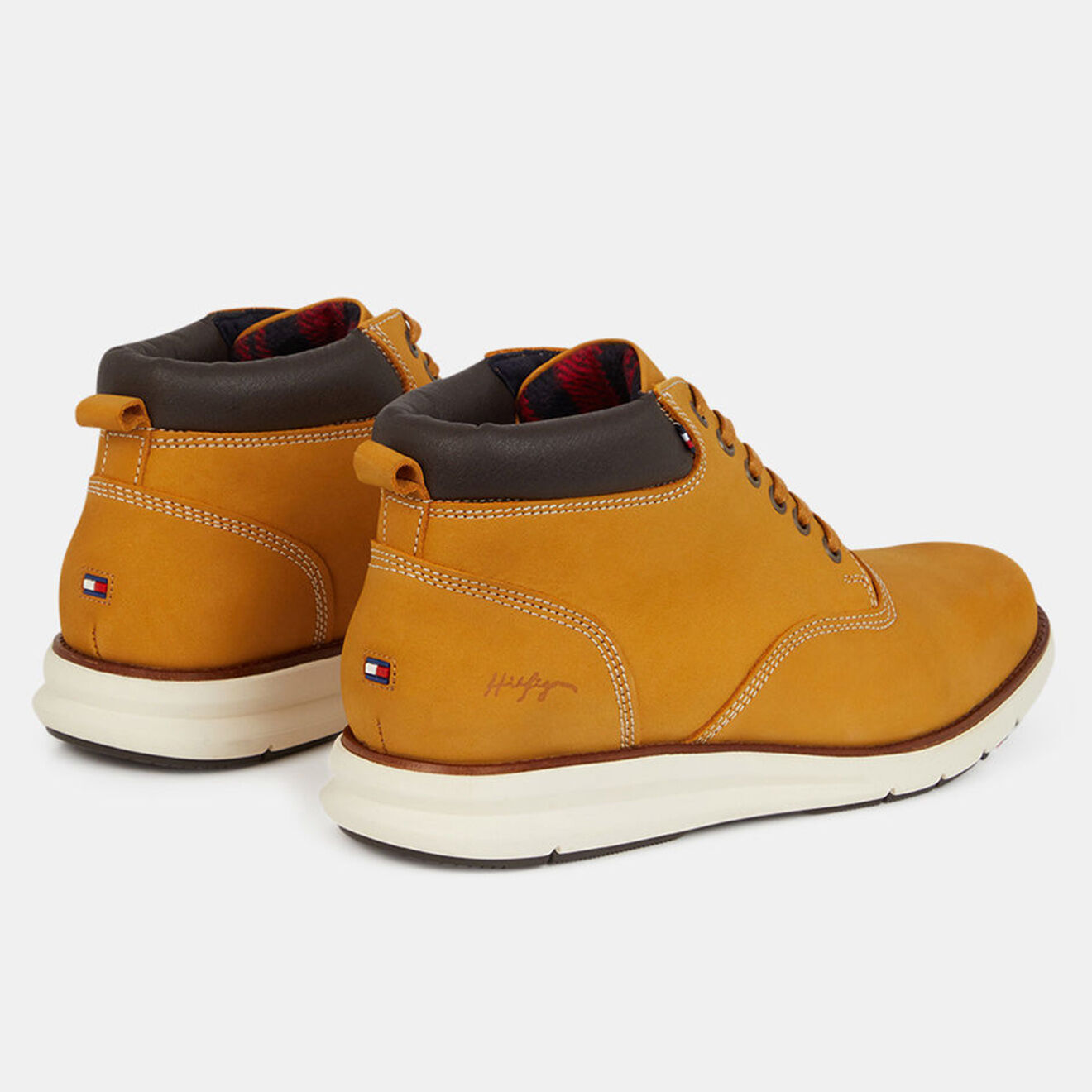 Tommy Hilfiger Boots en Nubuck Premium Hybrid moutarde