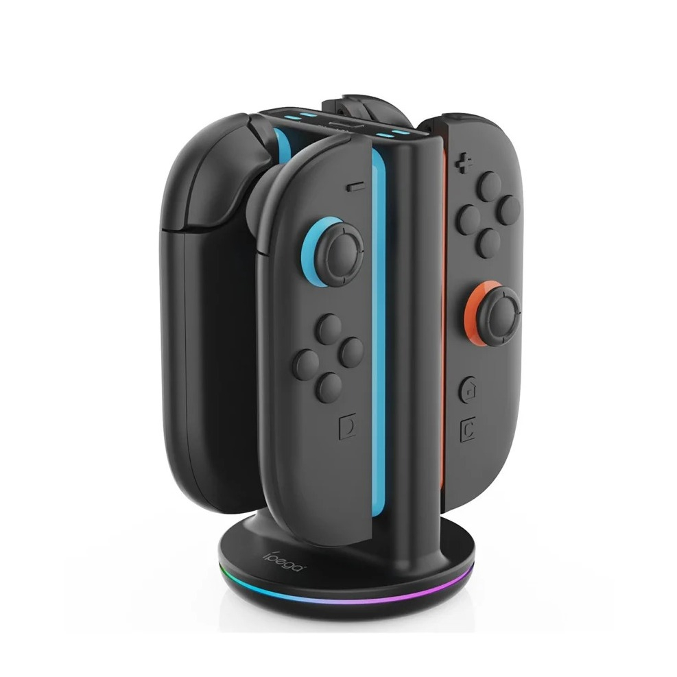 PG-SW2051 (4-fach) Ladestation Charging Dock für Nintendo Switch 2 Joy-Con mit LED-Anzeige - Schwarz