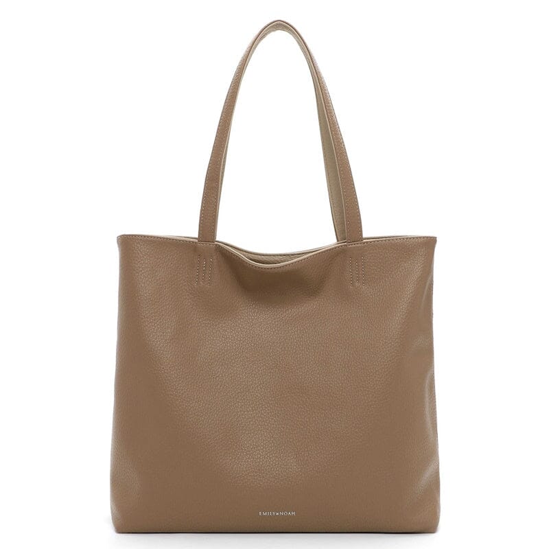 Emily & Noah Eva Bag in Bag Reversible Shopper Taupe