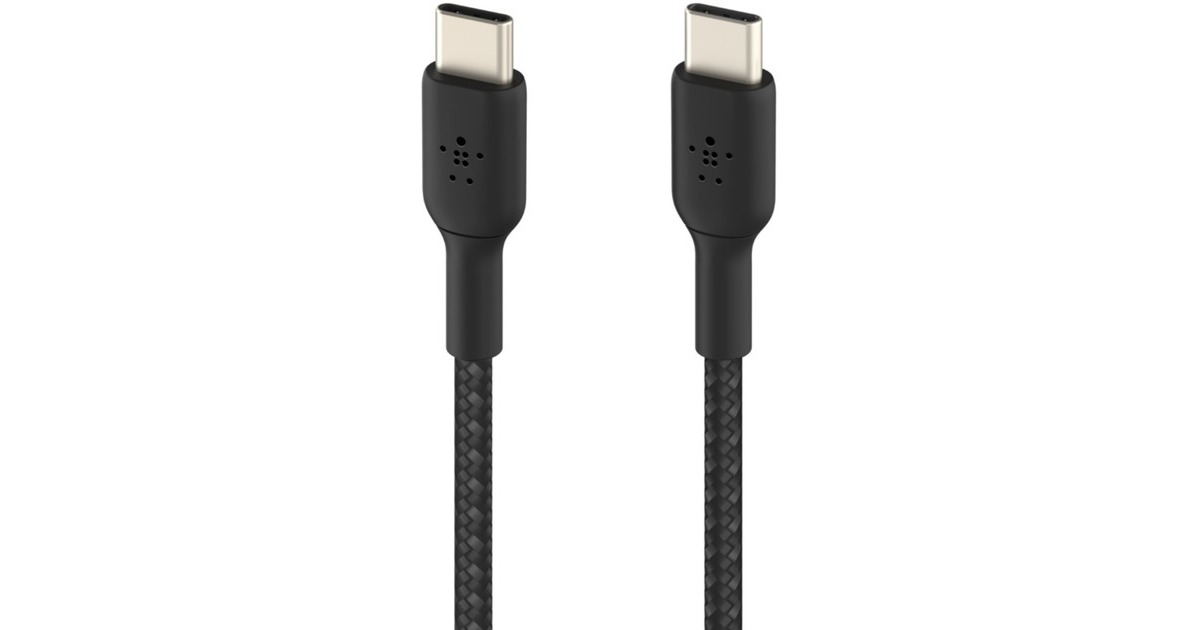 BelkinBOOSTCHARGE gevlochten USB-C kabel  (Zwart, 1 meter)