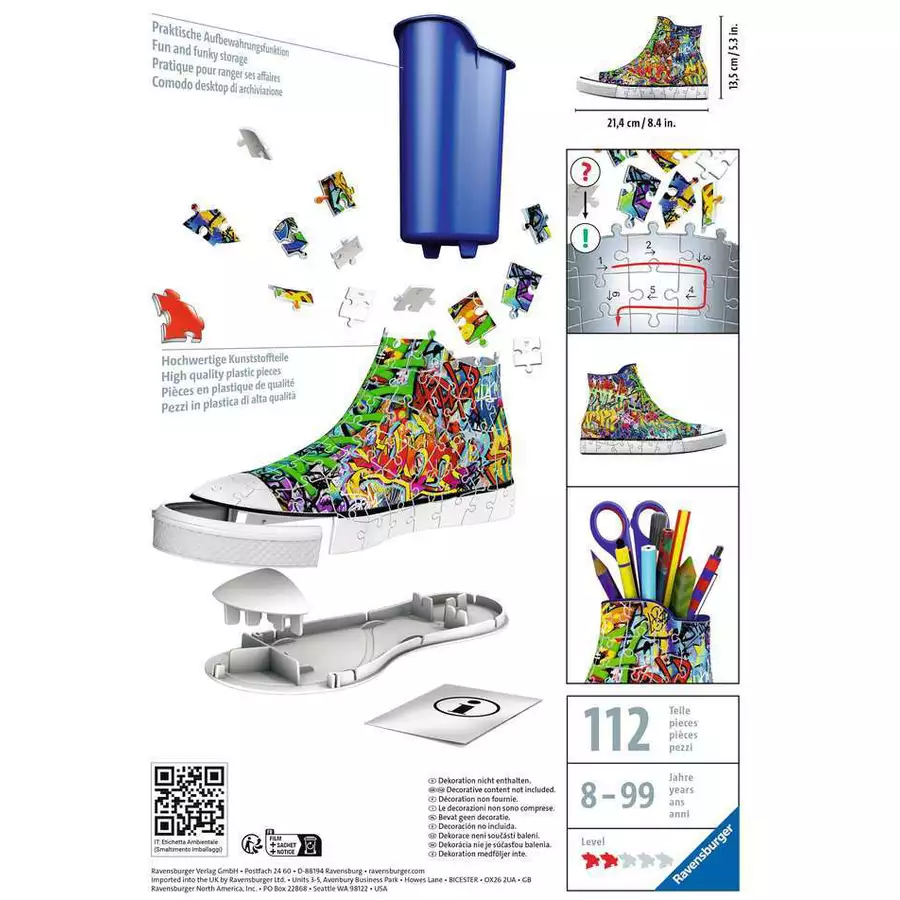 Ravensburger Sneaker - Graffiti bunt