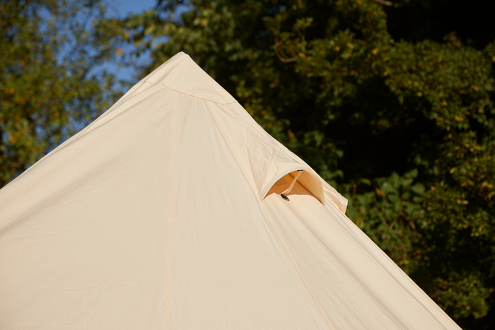 Blue Moose telt Bell glamping 500 x 500 cm