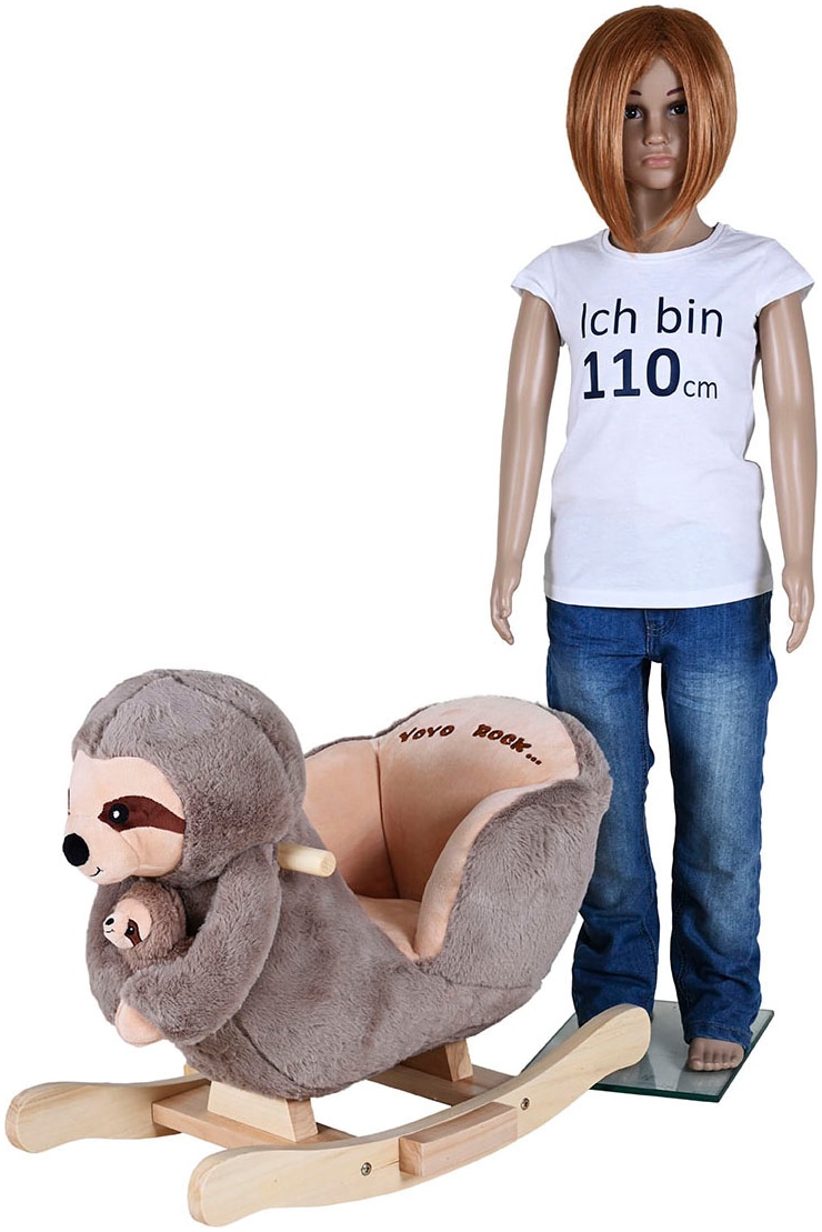 Knorrtoys® Schaukeltier »Faultier Luis« mit Plüsch-Faultierbaby