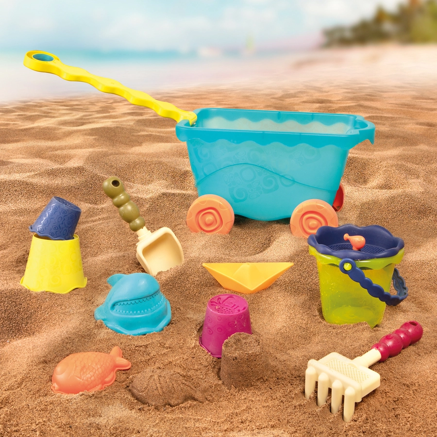 B.TOYS B. Strandspielzeug mit Wagen Mehrfarbig