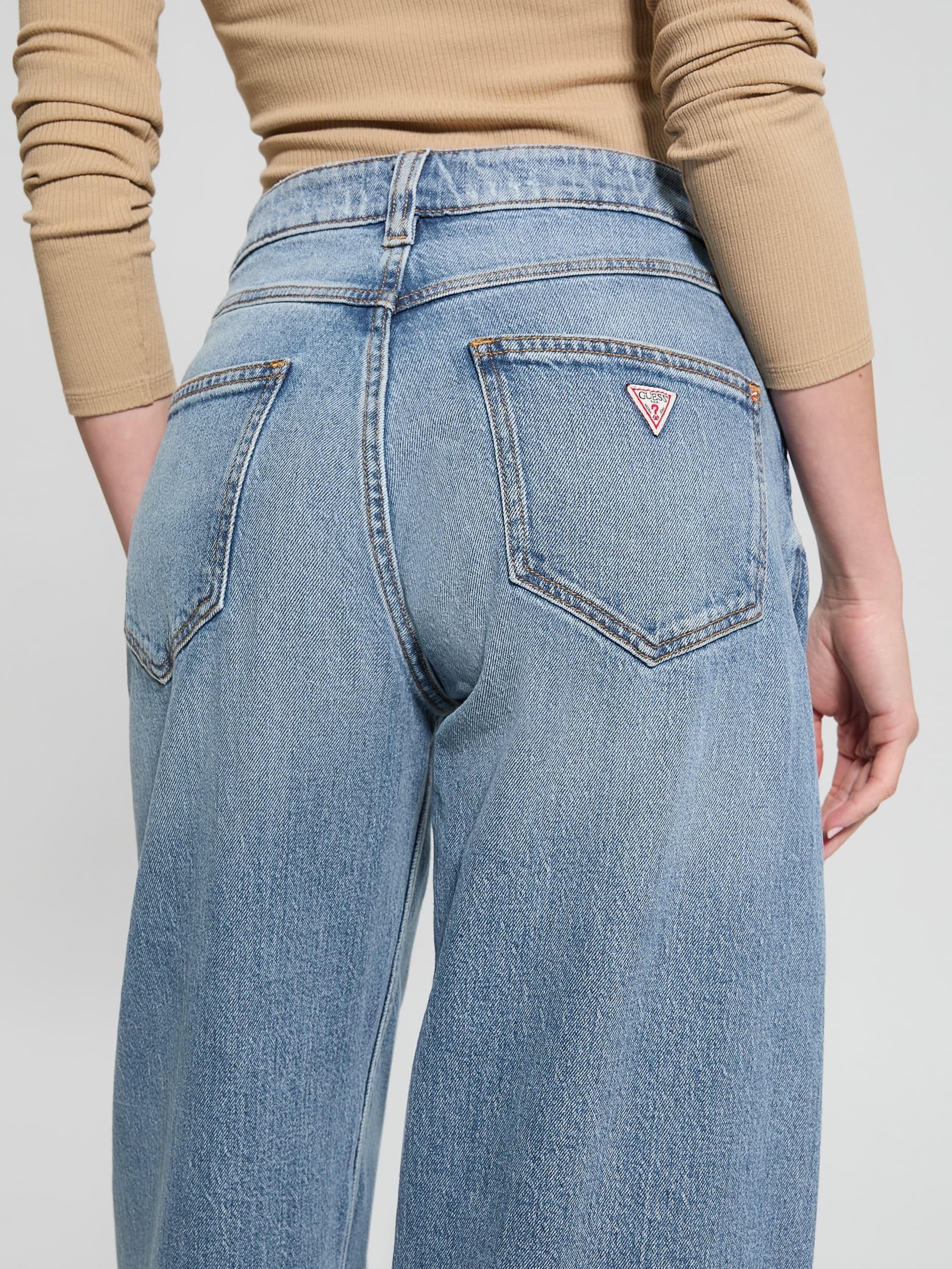 Calça jeans Eco Bellflower de perna larga