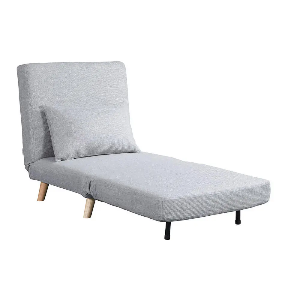 HOME DELUXE Slaapstoel SNOOZE - Grijs 79 x 28 x 132 cm