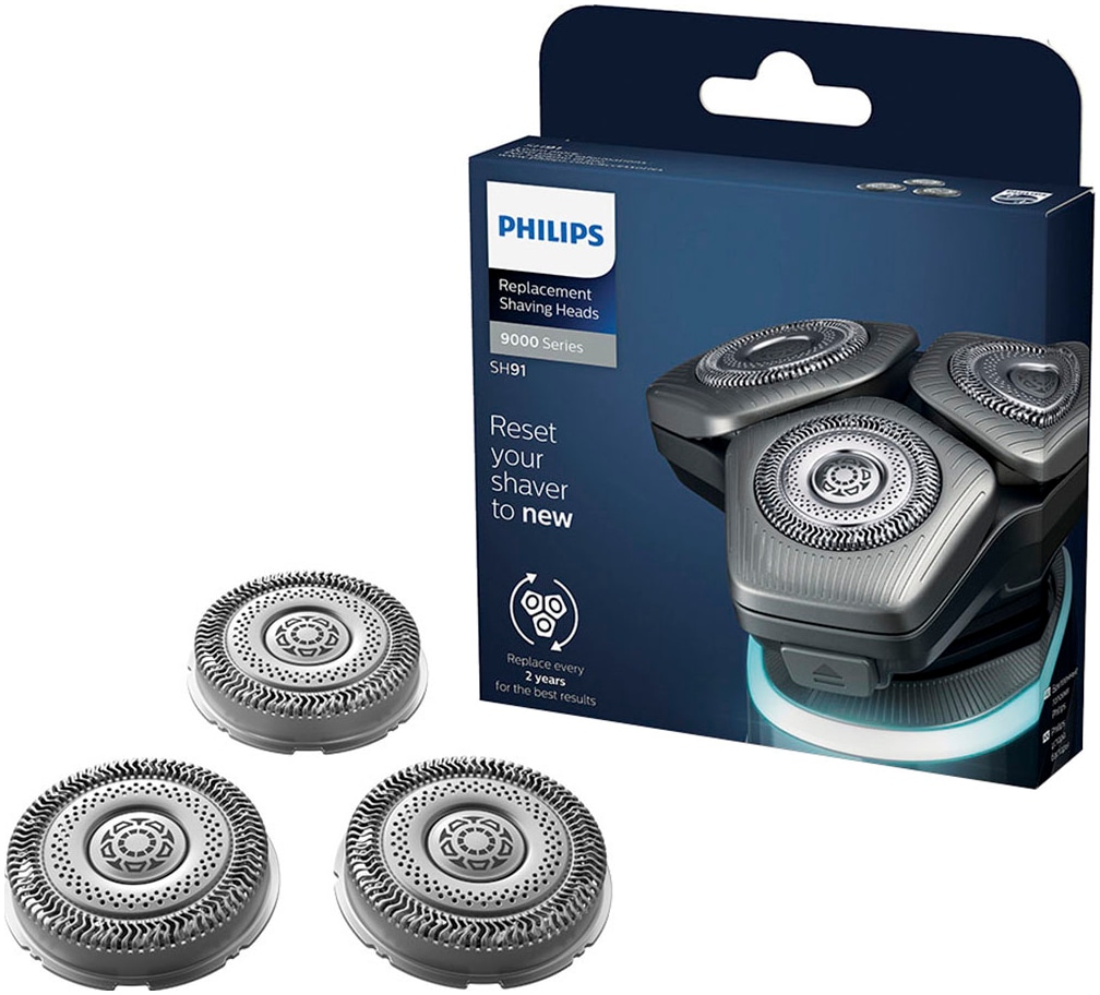 Philips Ersatzscherköpfe »Shaver series 9000 SH91/50« Dual SteelPrecision Klingen für Shaver Series 9000 und S9000 Prestige