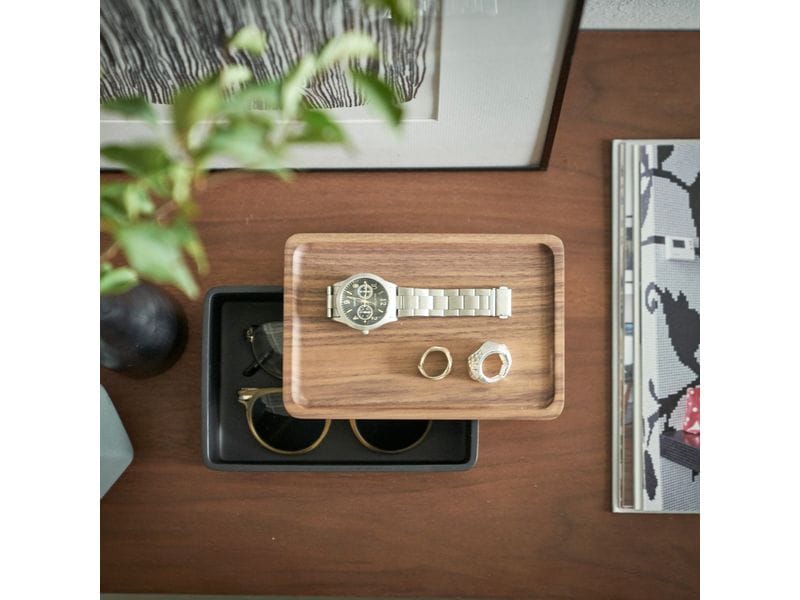Yamazaki Schmuckhalter Rin Braun/Schwarz Schmuck-Aufbewahrungsbox mit Deckel