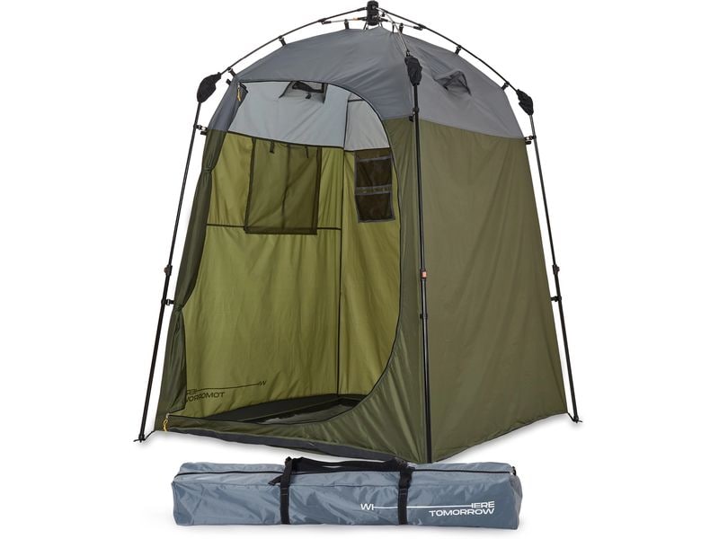 Where tomorrow Duschzelt Pop Up – Grün 220 x 155 cm Camping-Duschzelt