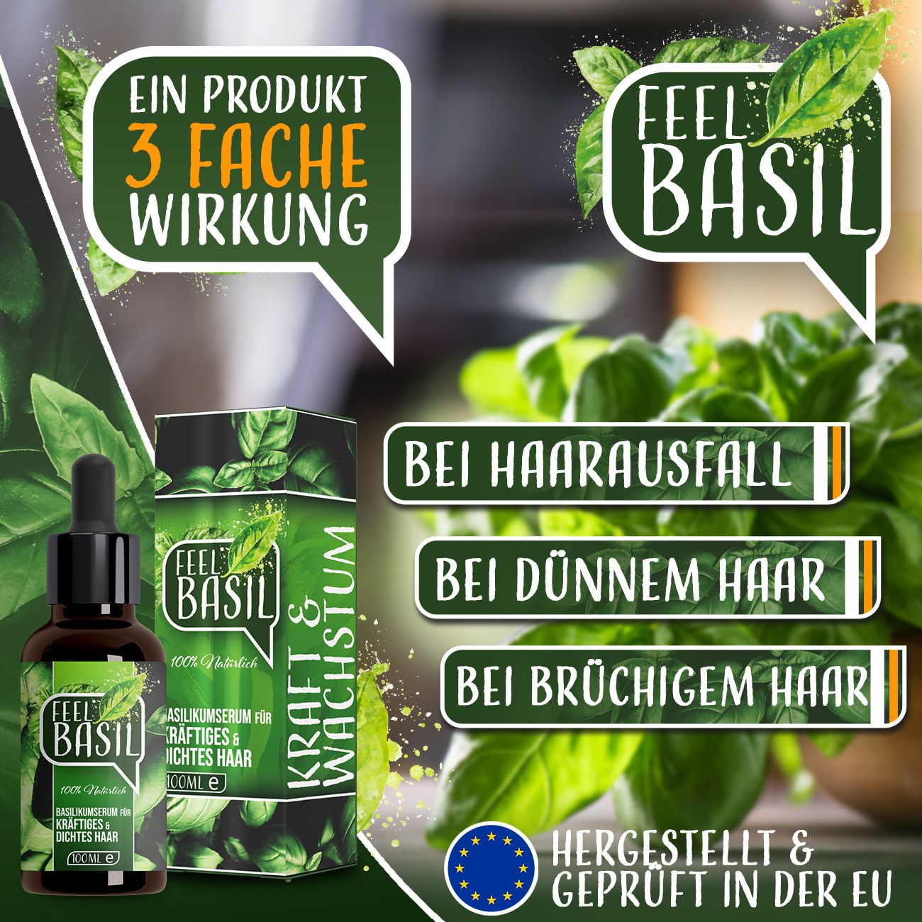 Adema Natural® Feel Basil | Haarwachstum Serum