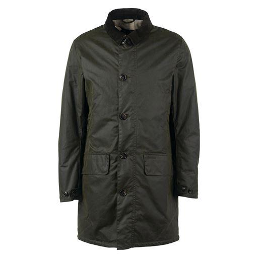 Barbour Wax Mac Frakke, Olive, L