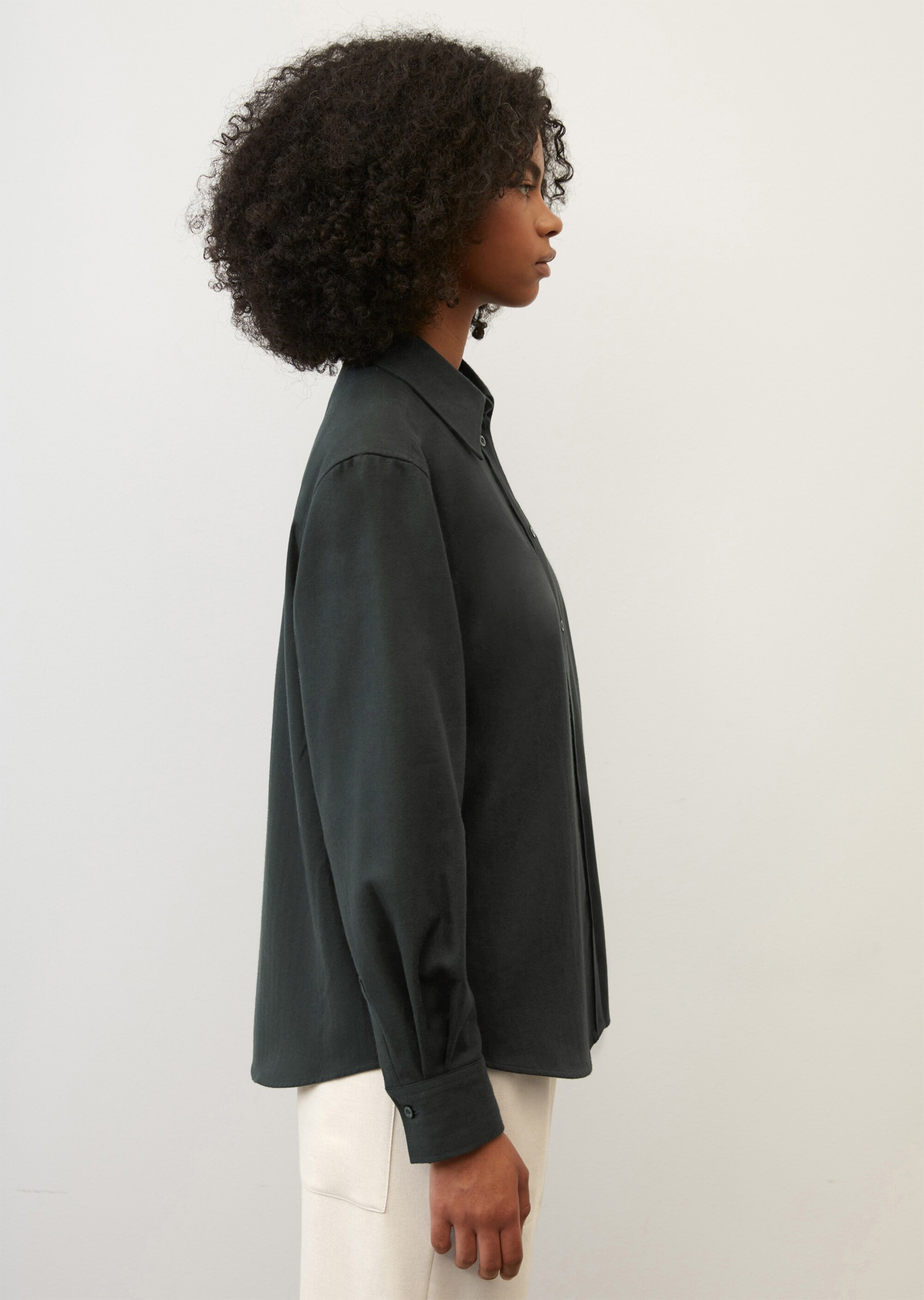 Flanell-Langarm-Bluseaus softer Herringbone-Qualität