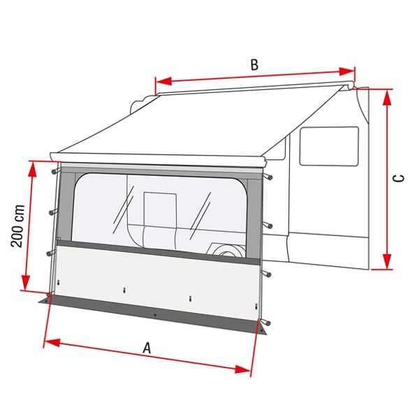 Façade store Fiamma BLOCKER PRO 425