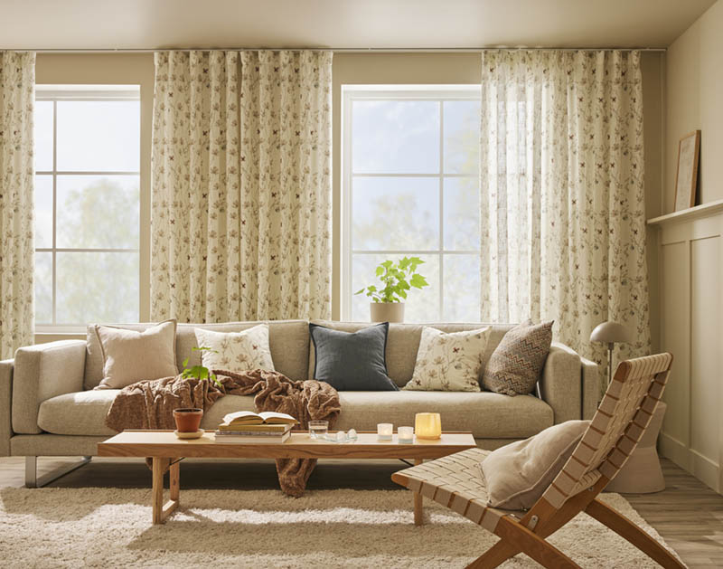 Erle pynteputetrekk 45x45 beige