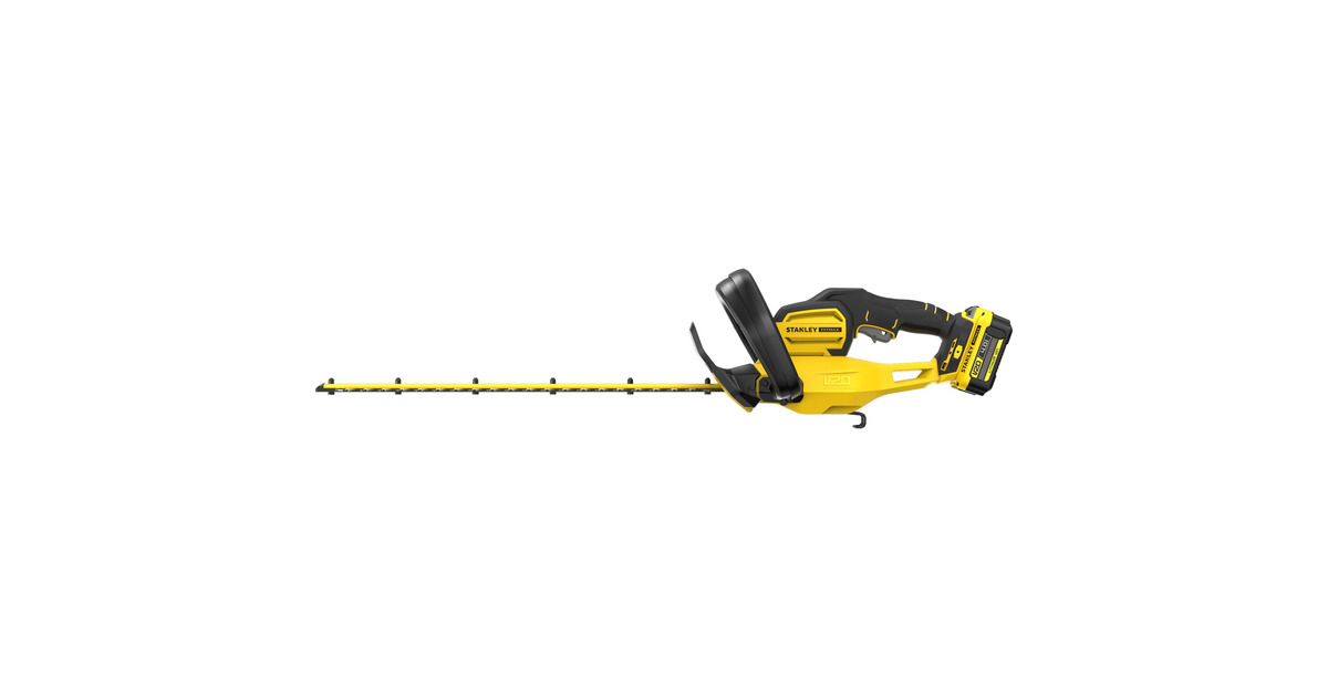 Stanley18V FATMAX V20 accu heggenschaar - 4Ah accu  (Geel/zwart, 55 cm, accu en oplader inbegrepen)