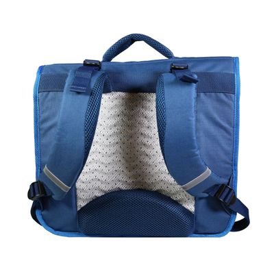 Cartable Phileas Basket 38 cm - 2 compartiments - bleu - Bagtrotter