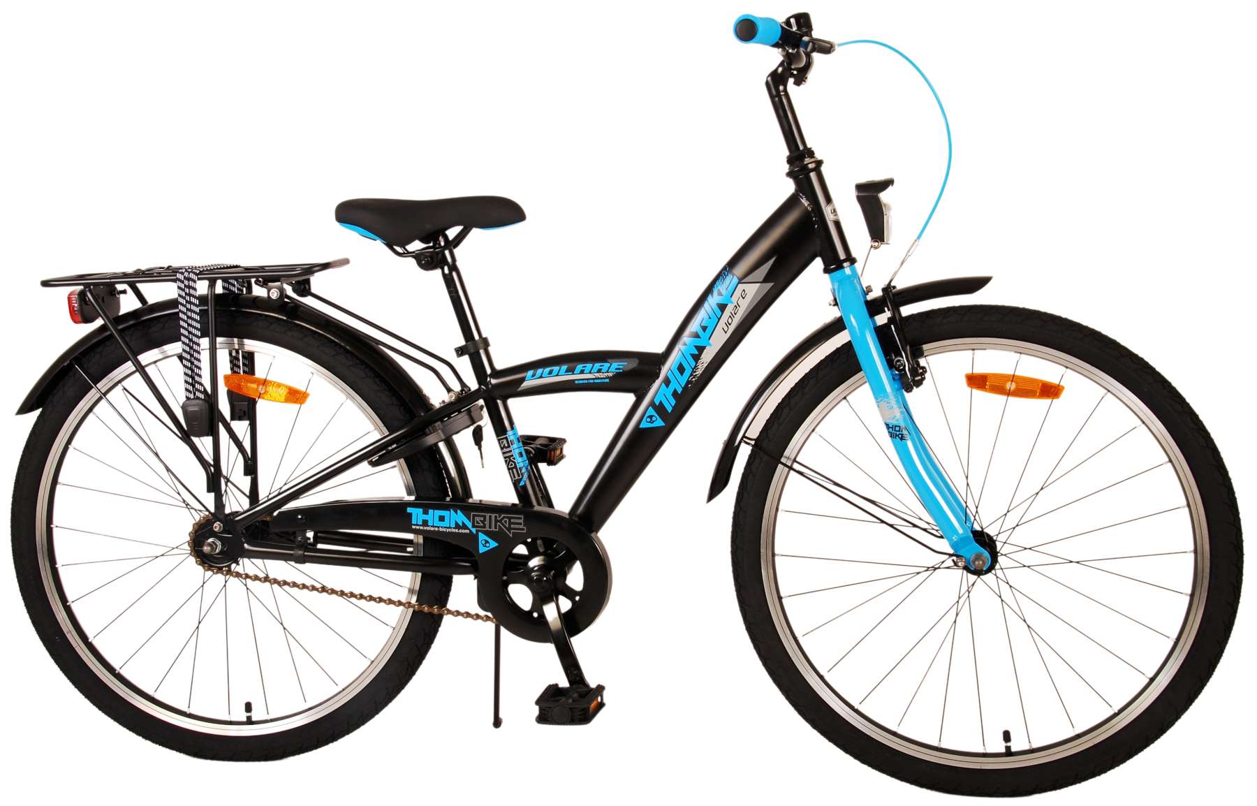 TPFSports Thombike Kinderfahrrad - Jungen - Rücktritt + Handbremse - 24 Zoll - Blau