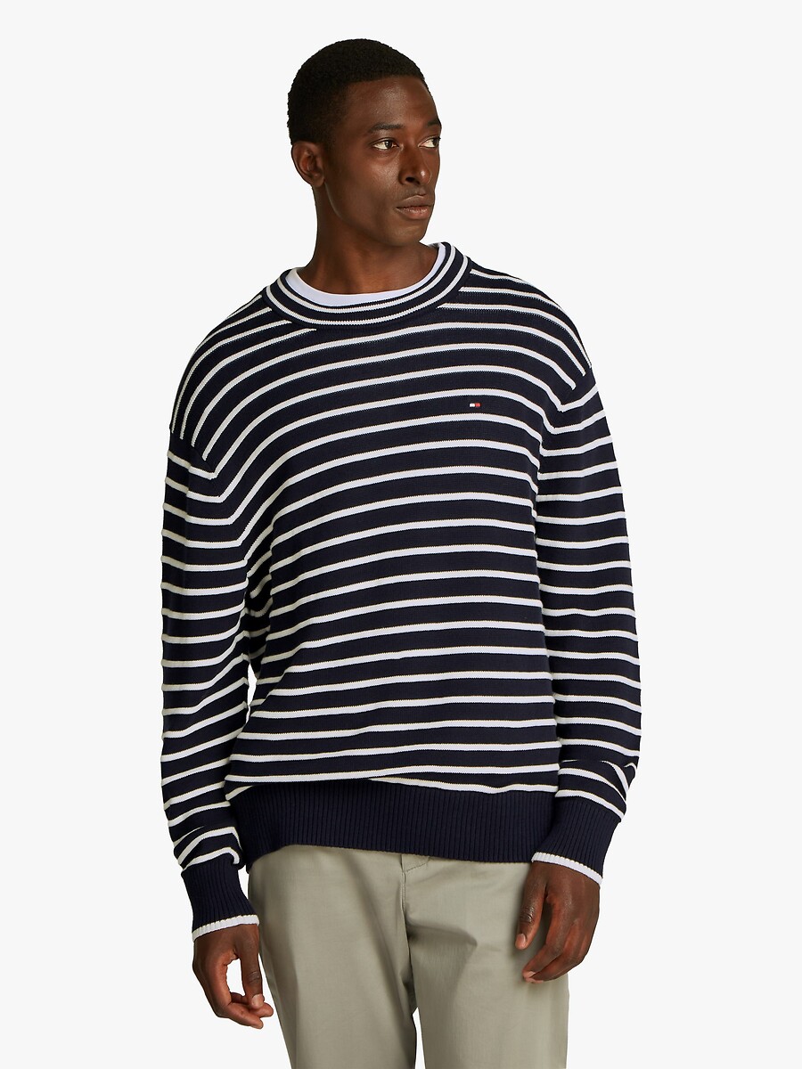 TOMMY HILFIGER<br>Suéter Survivor com gola redonda