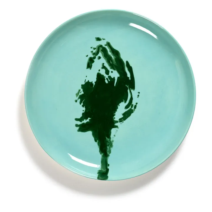 Serax Assiettes Feast artichaut, Ottolenghi - Set de 2 | Bleu turquoise