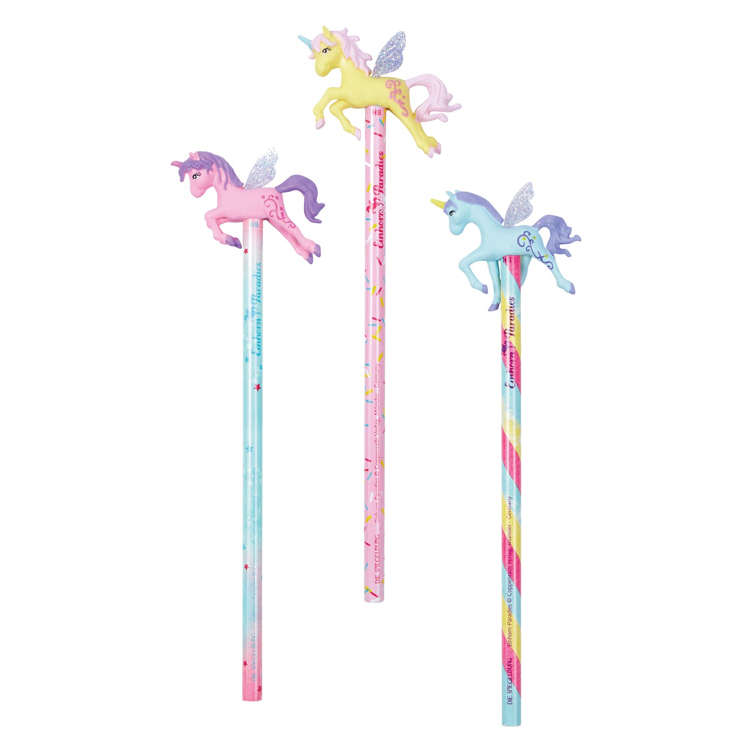 Bleistift mit Topper Einhorn Paradies  - je nach Lagerbestand