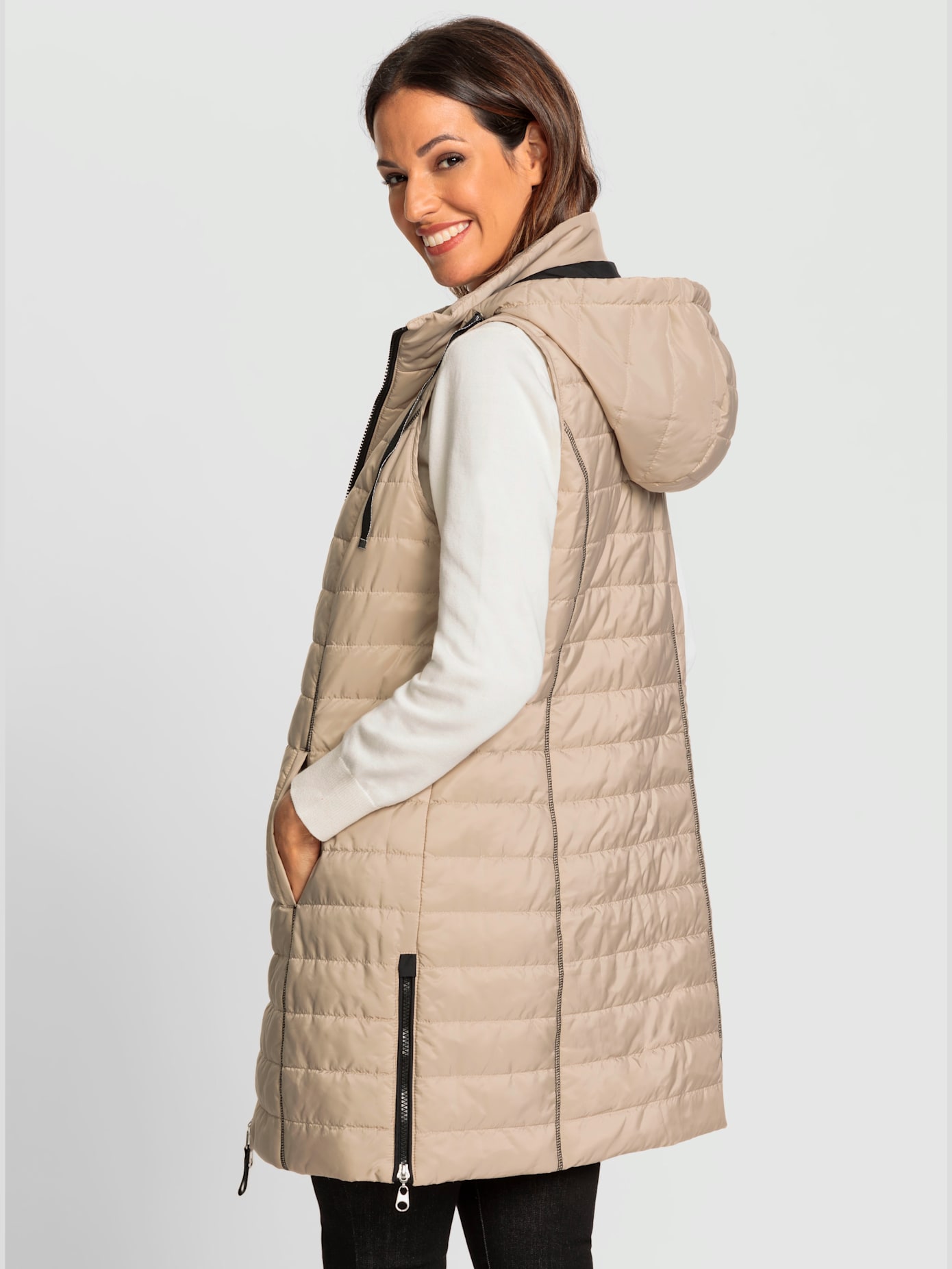Gilet long jolie coupe longue moderne