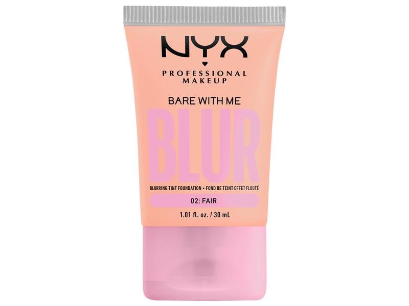 NYX Professional Makeup Foundation Bare With Me Blur Tint 0 Leichtes Make-up deckt die Haut ab und verfeinert mit natürlichem Finish