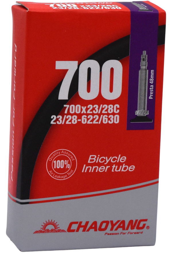 Chaoyang Cykelslange 700x23/28C, 48mm Racerventil