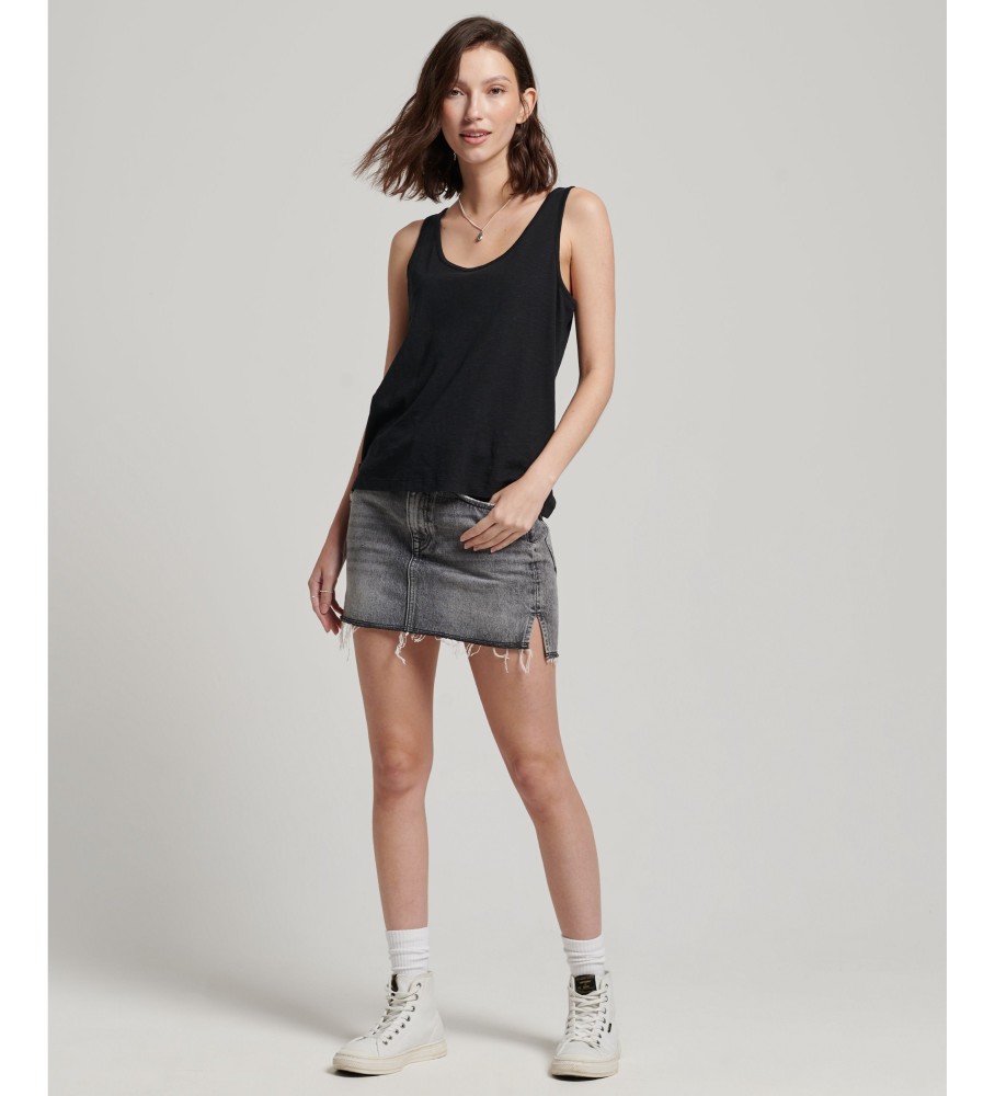 Camiseta de malha Superdry Studios preta