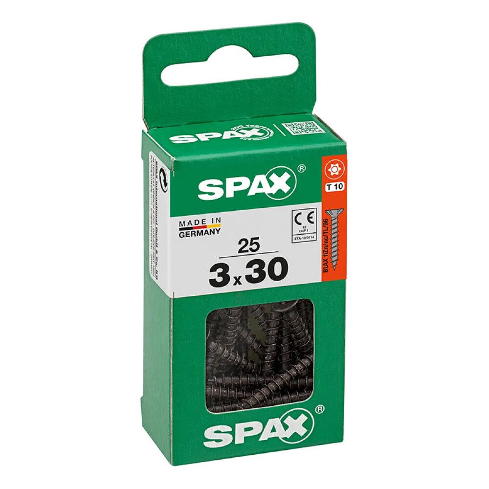UNIVERSALSKRUE SPAX T-STAR VGW BLAX 3X30MM 25STK