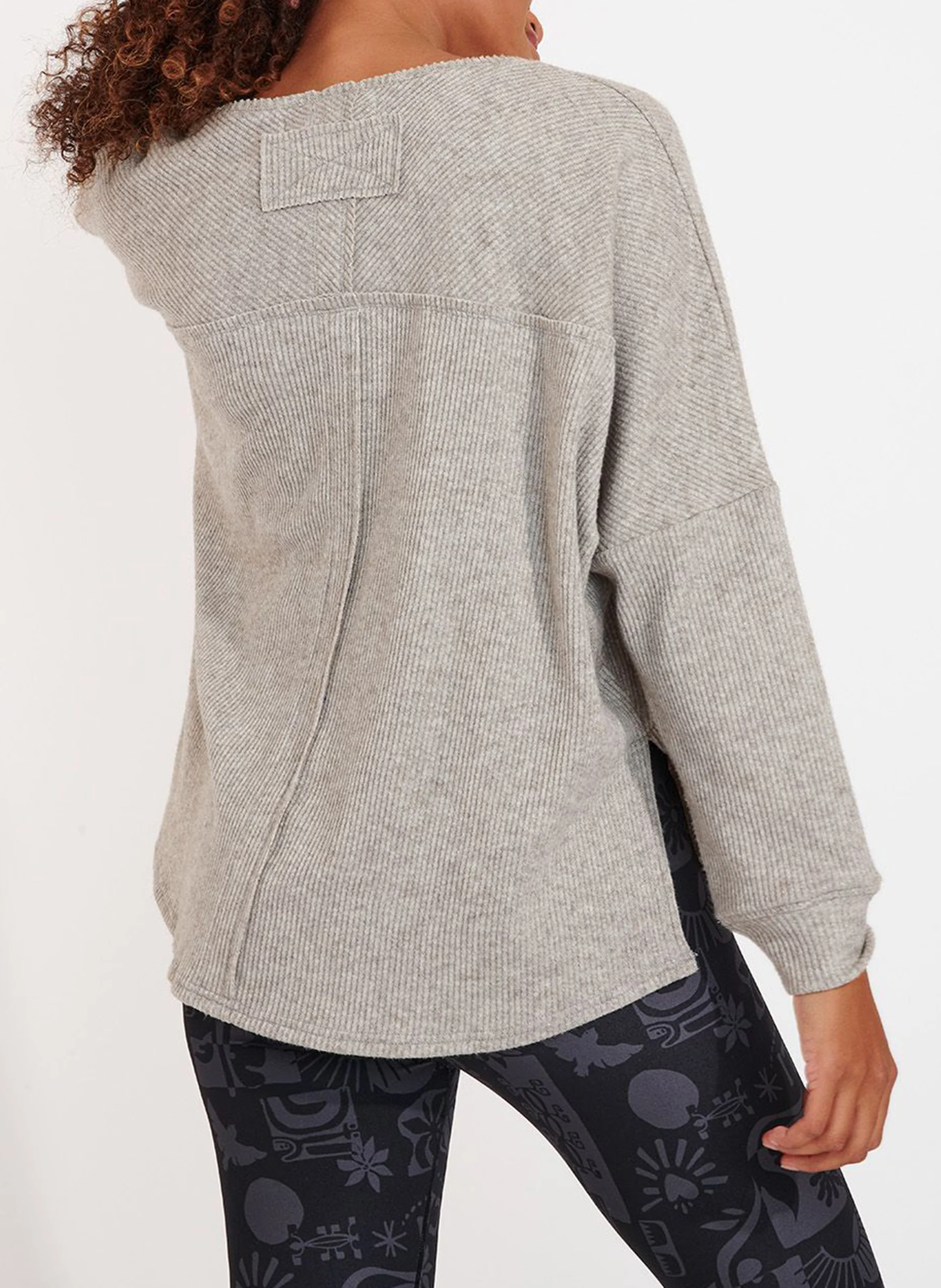 MARSHALL PEBBLE - Tee-shirt mi long côtelé| Beige