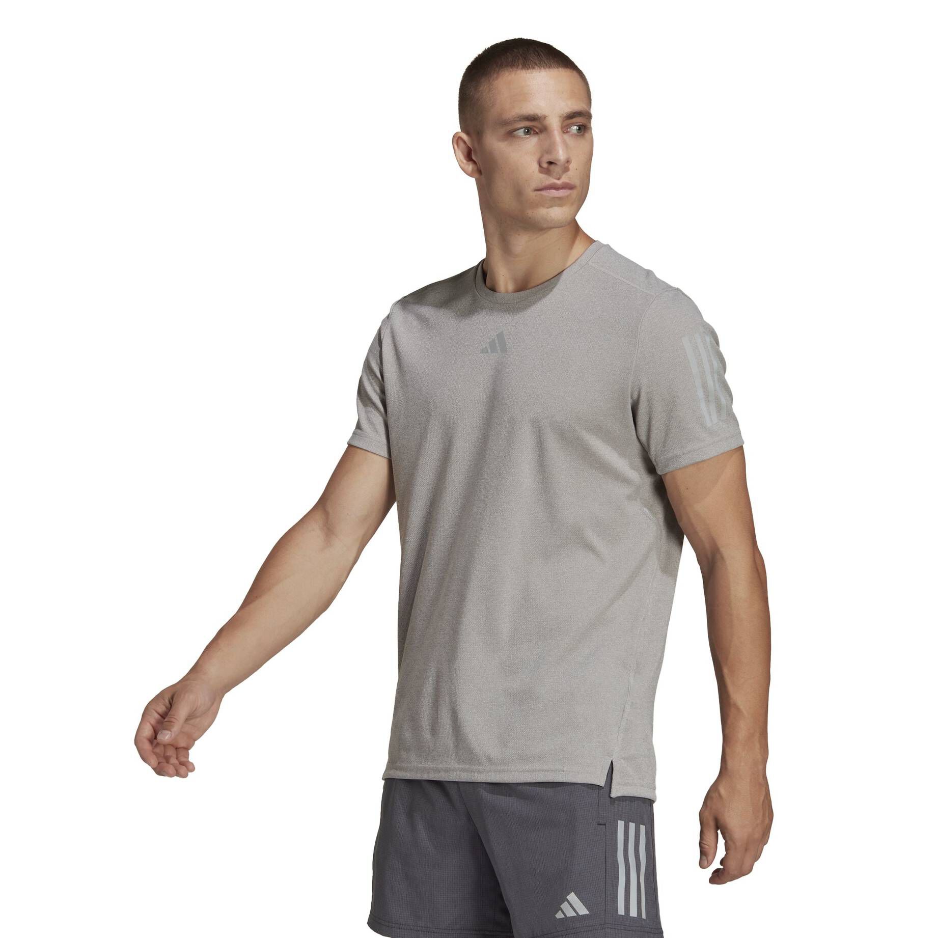 adidas Performance| Herren T-Shirt OWN THE RUN HEATHER