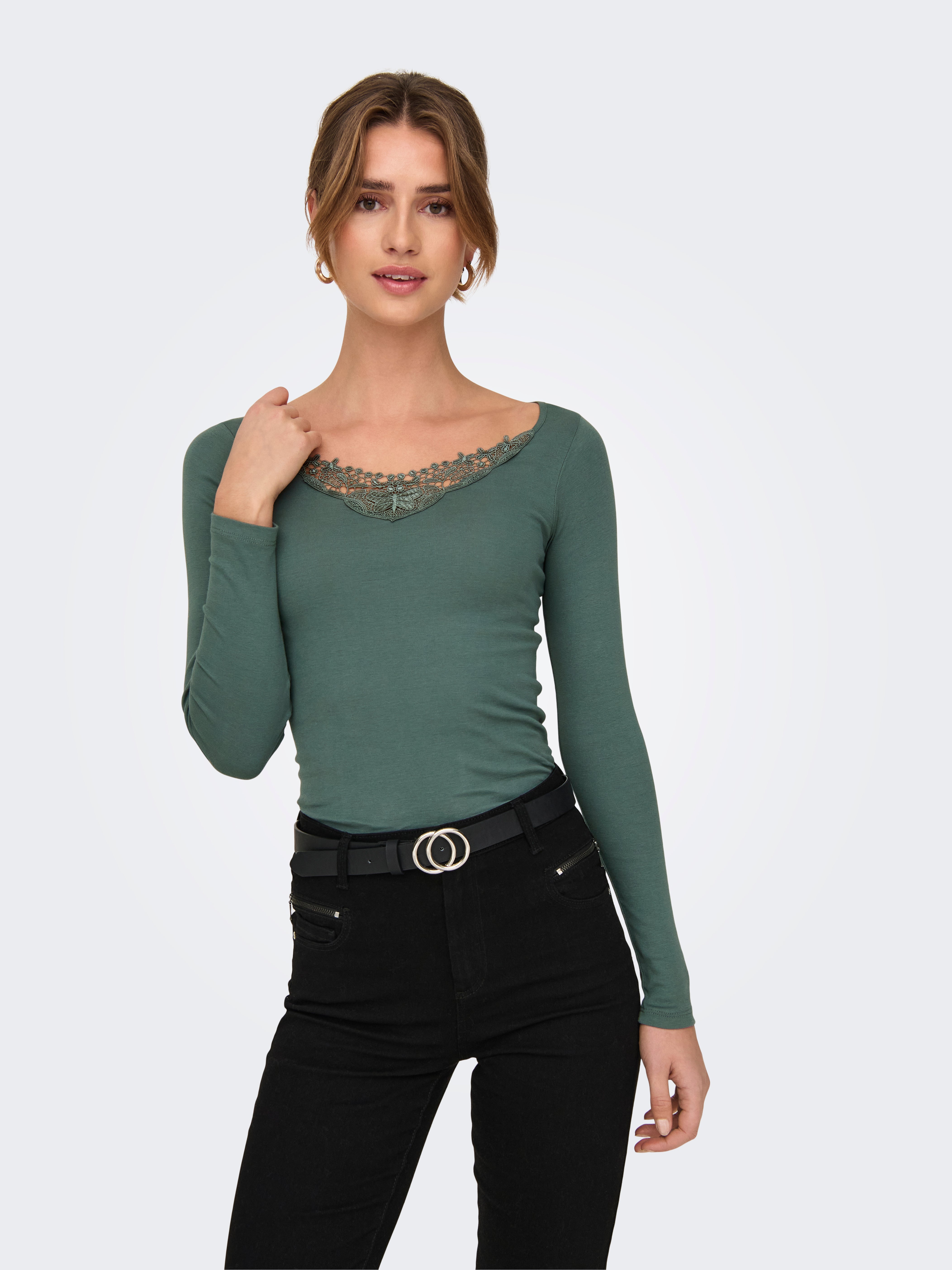 ONLKIRA Top Balsam Green