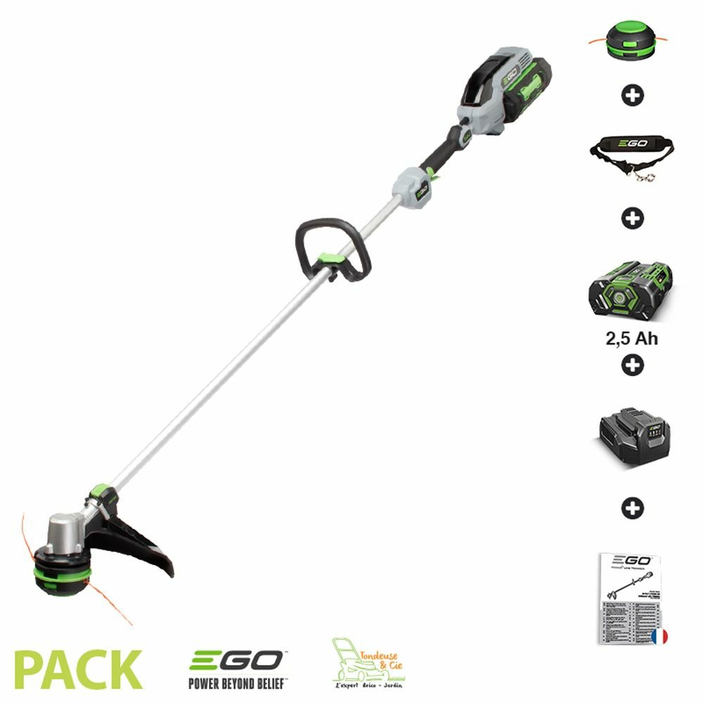 Pack débroussailleuse sur batterie à recharge de fil automatique powerload egopower st1511e coupe 38cm