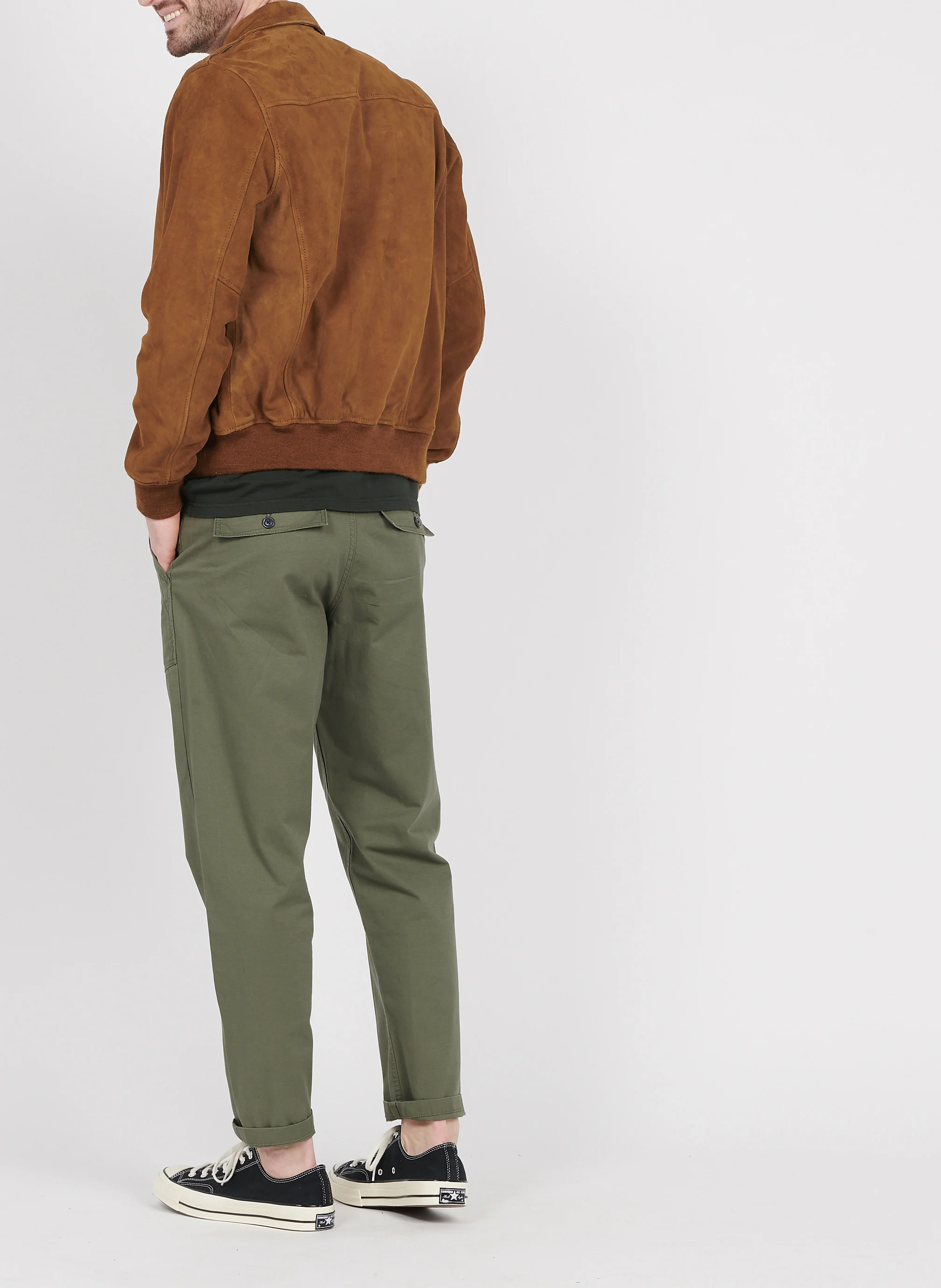 T-shirt col rond en coton biologique | Vert