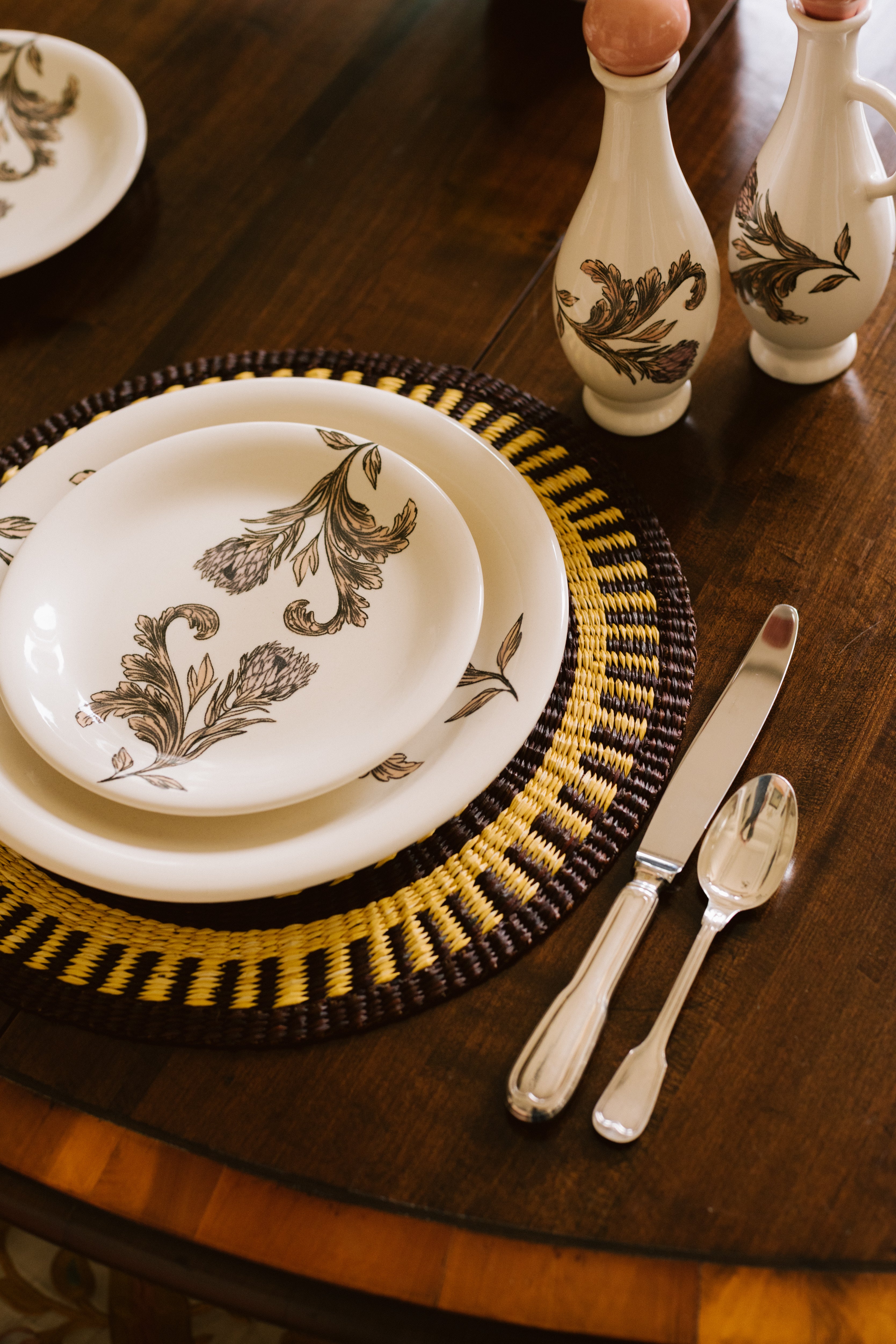 Assiette plate « Flores de la Isla »