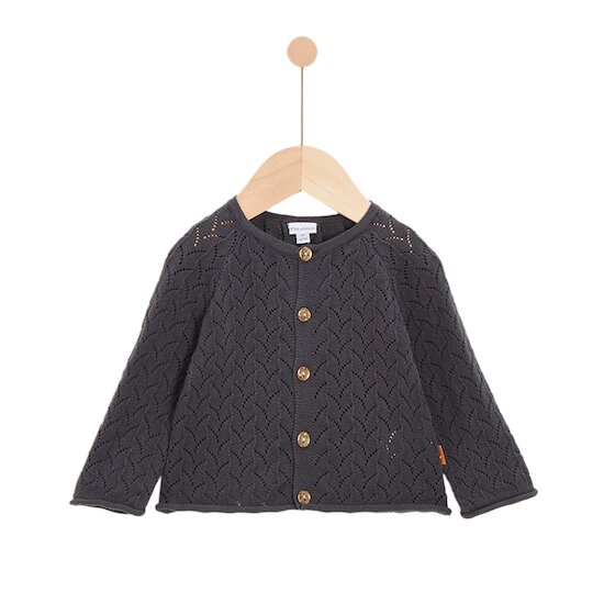 Cœur de pain d'épice Cardigan   Grey Sweet Carbon        de               P'tit bisou