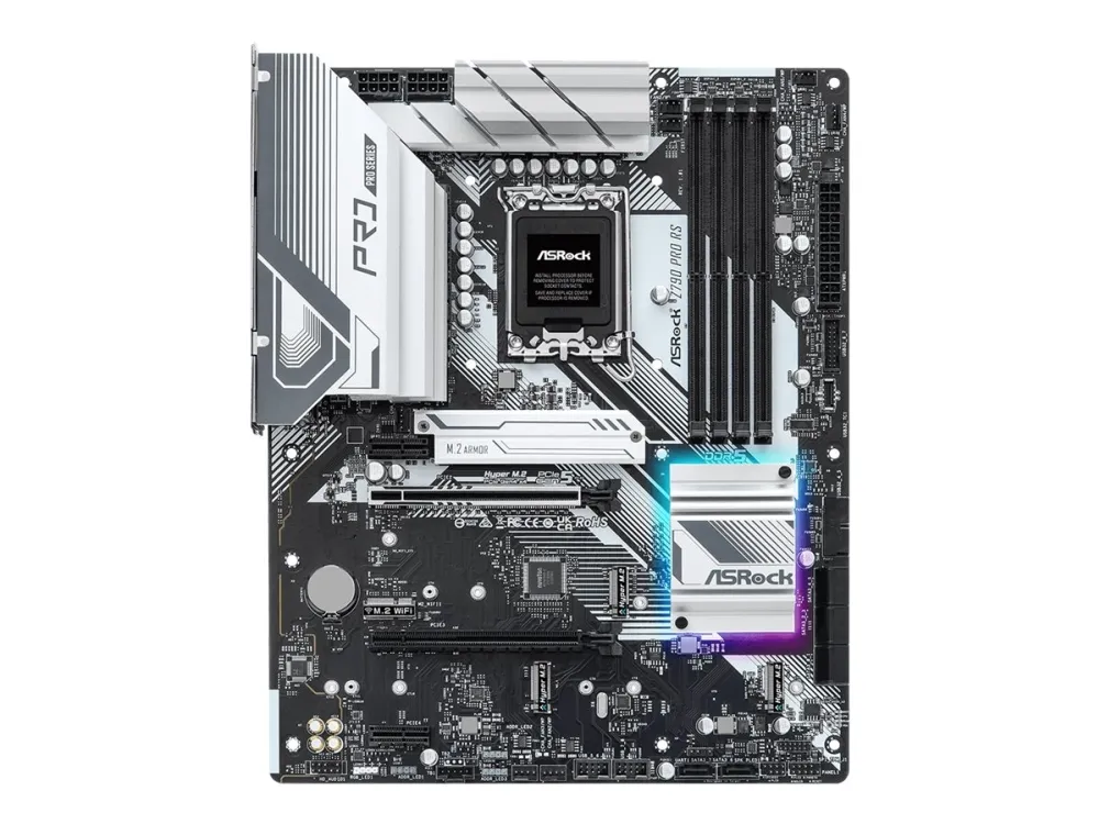 ASRock Z790 PRO RS - Bundkort - LGA1700 sokkel - Z790 chipset - onboard grafik (CPU påkrævet) - HD Audio (8-kanaler)