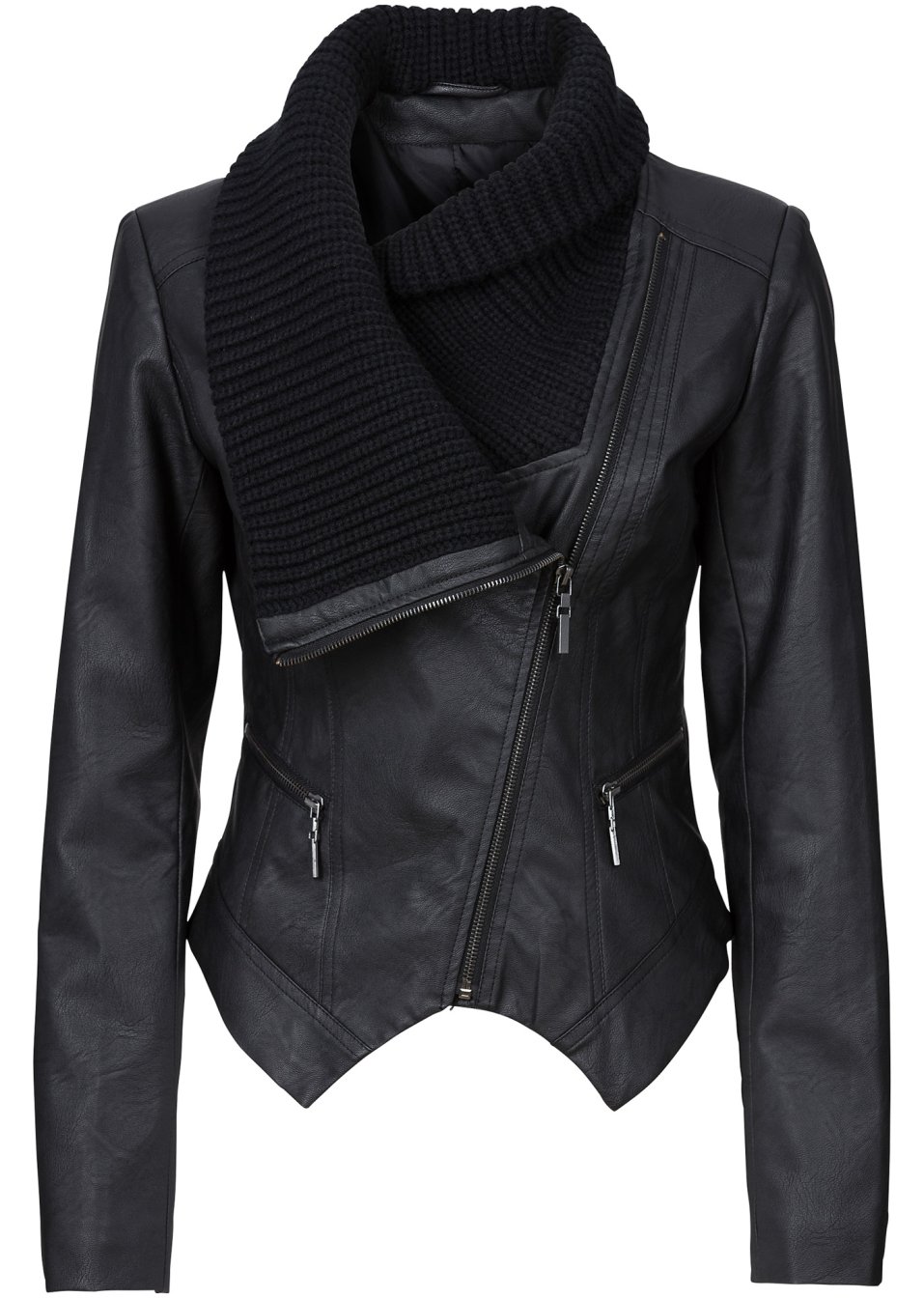 Veste avec grand col châle