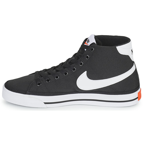 Nike - W NIKE COURT LEGACY CNVS MID - Noir / Blanc
