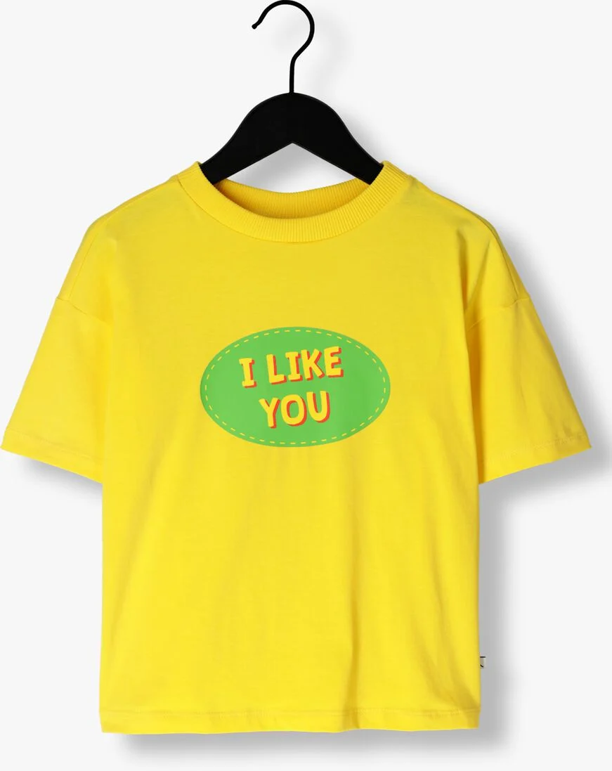 CARLIJNQ gele carlijnq t-shirt what i like - t-shirt oversized with print
