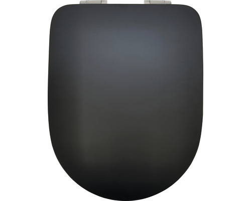 form&style Dominica Uni toiletzitting, matzwart, met soft-close mechanisme