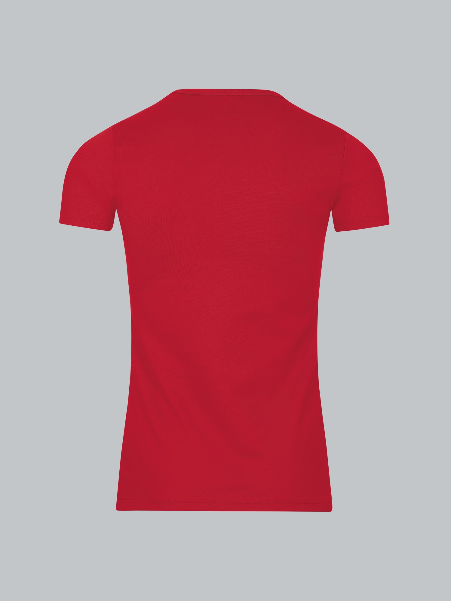 T-Shirt aus Baumwolle/Elastan Kirsch