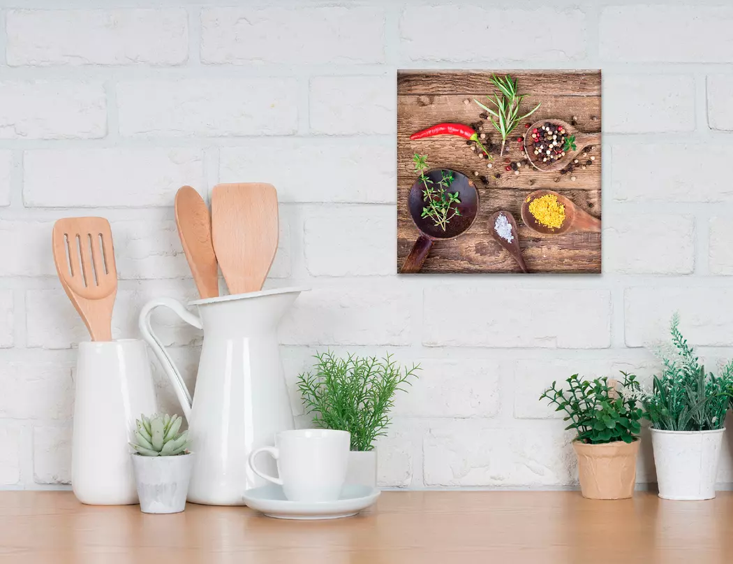 Wandbild 30 x 30 cm Herbs of Provence II